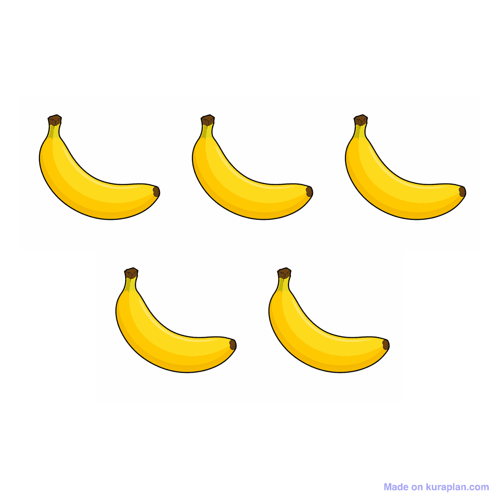 Collection — 5 bananas