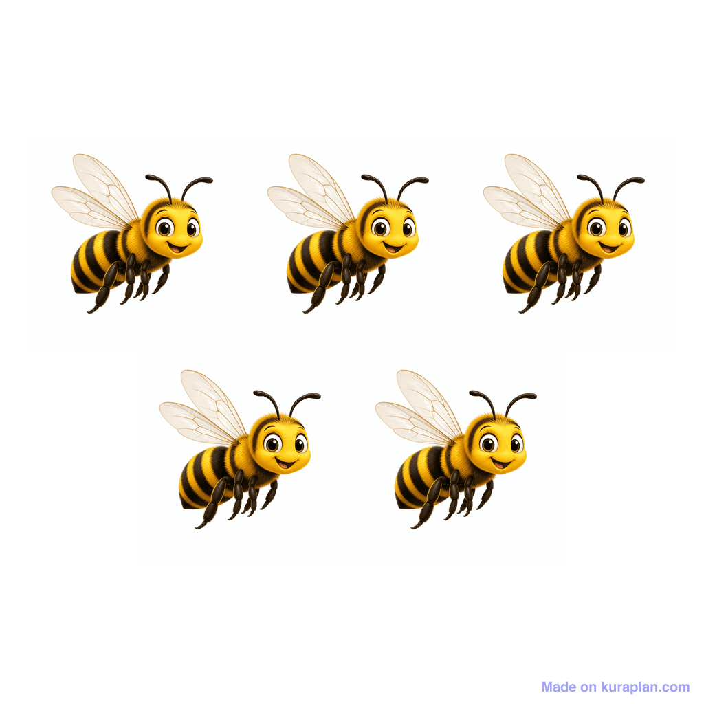Collection — 5 bees