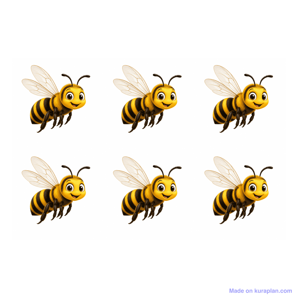 Collection — 6 bees