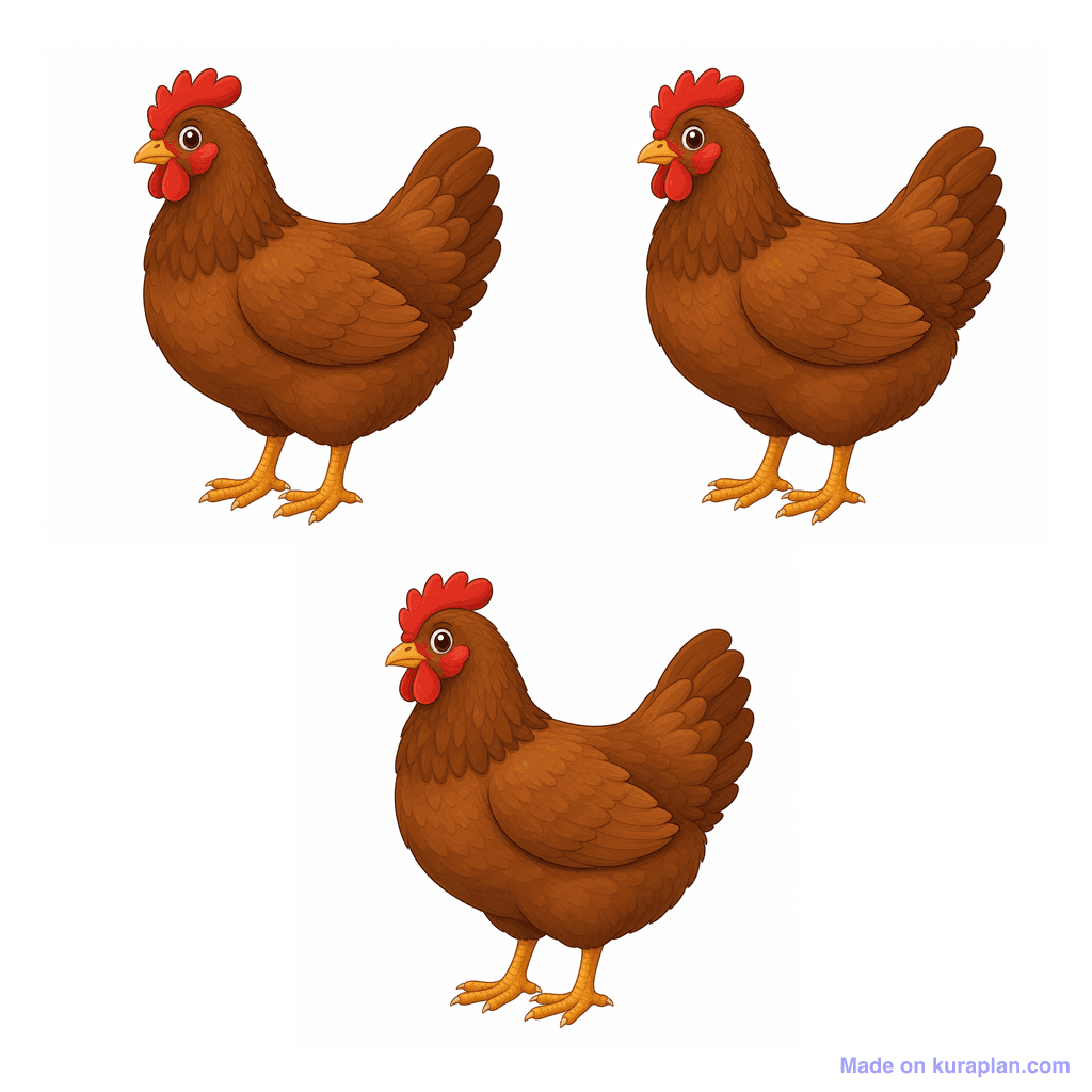 Collection — 3 chickens