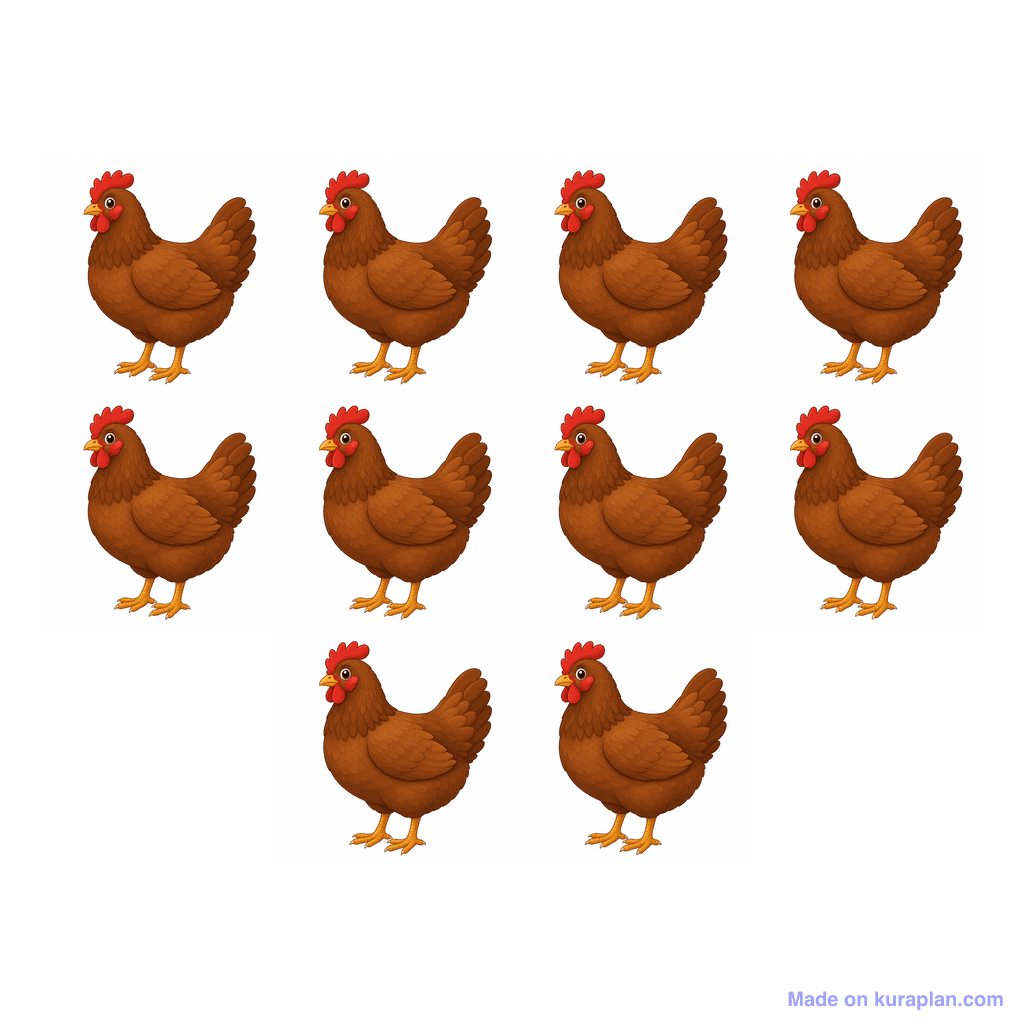 Collection — 10 chickens