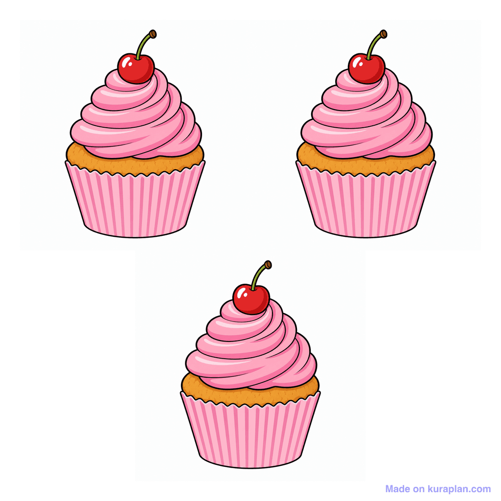 Collection — 3 cupcakes