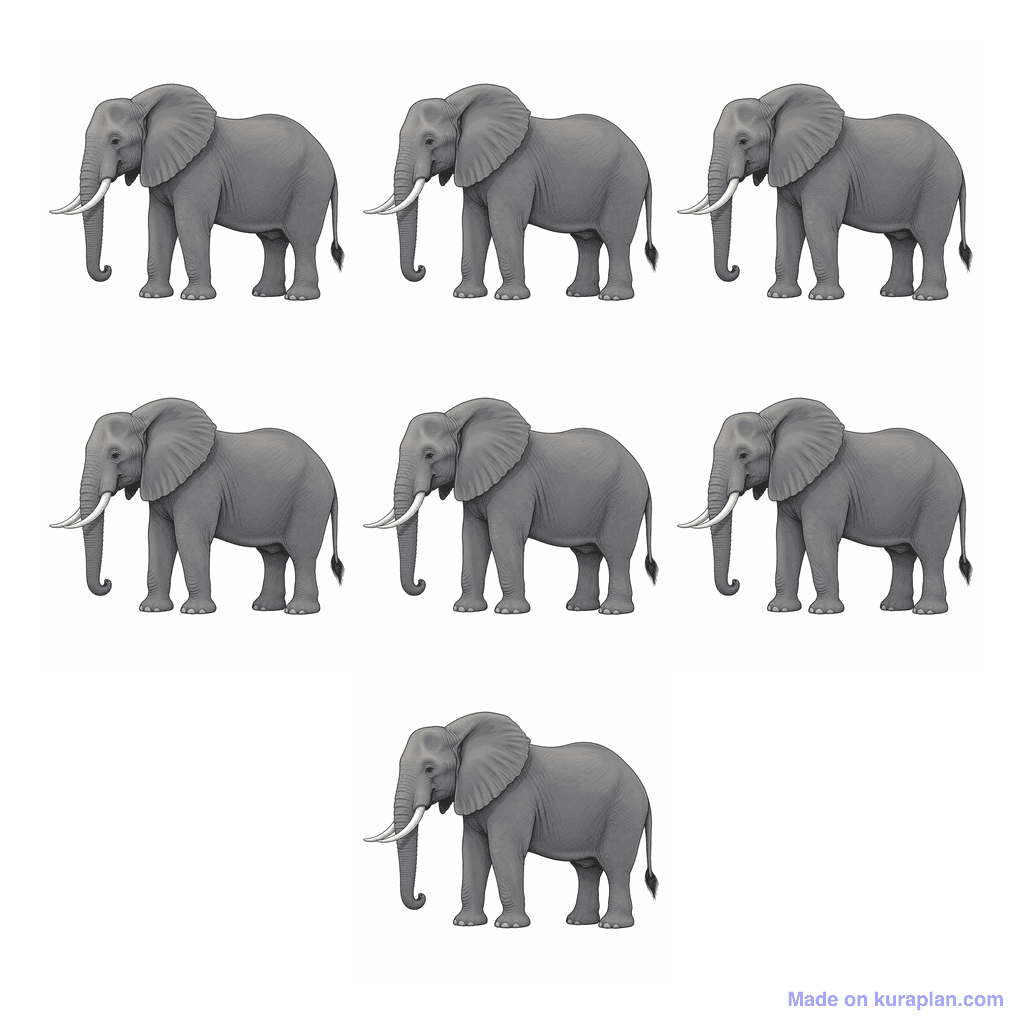 Collection — 7 elephants
