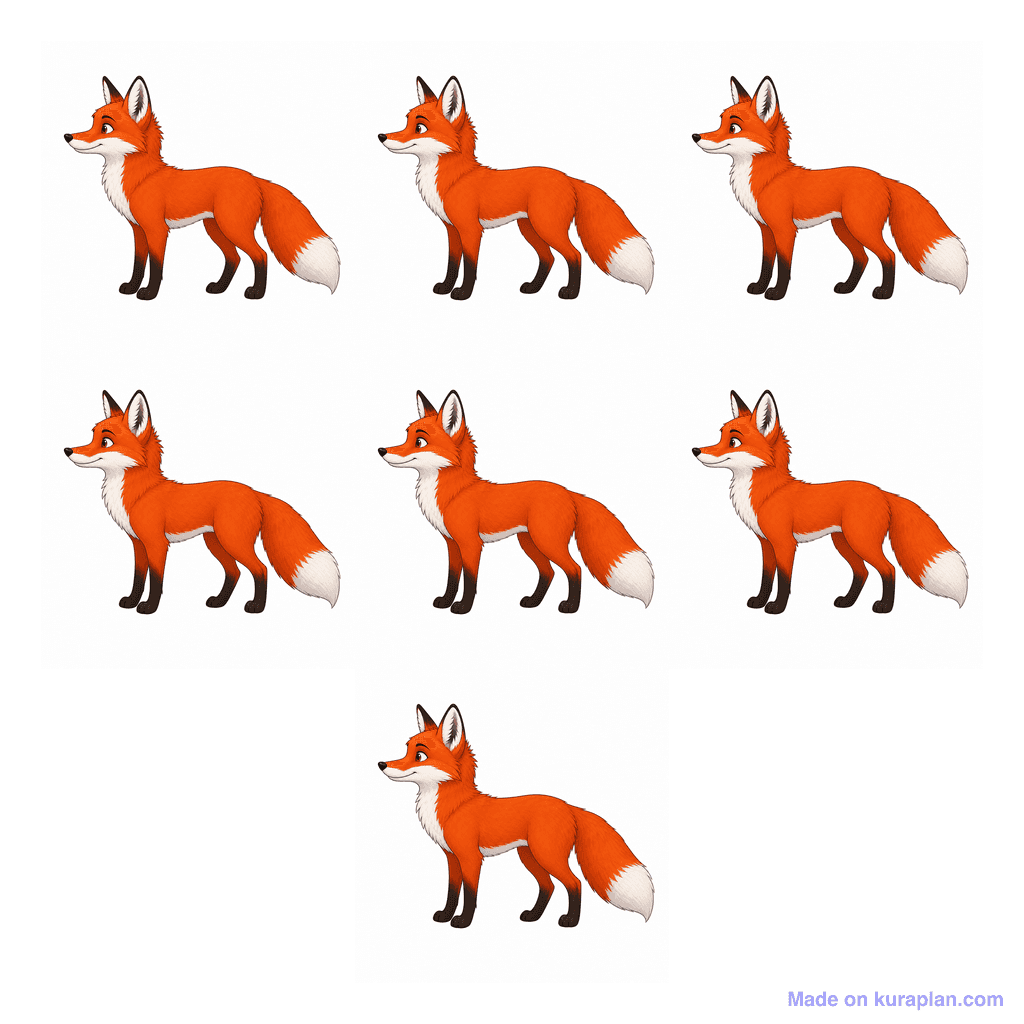 Collection — 7 foxes