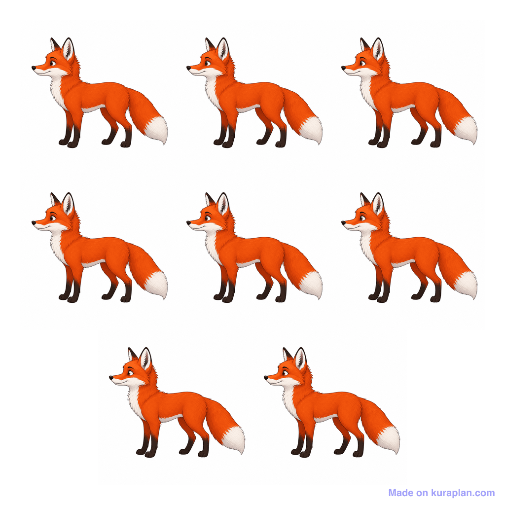 Collection — 8 foxes