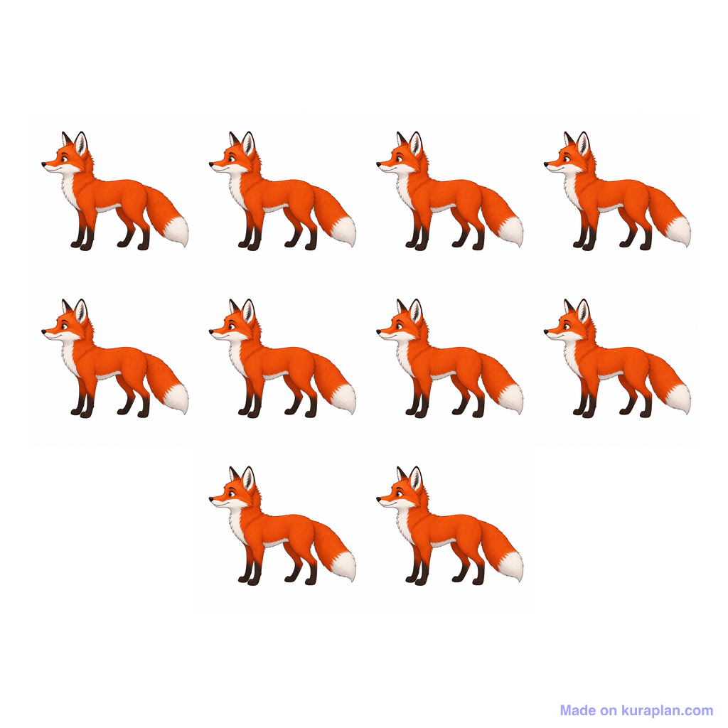 Collection — 10 foxes