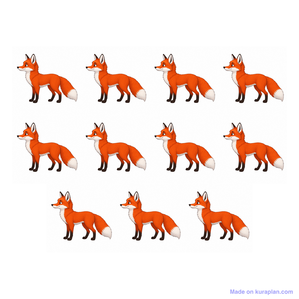 Collection — 11 foxes