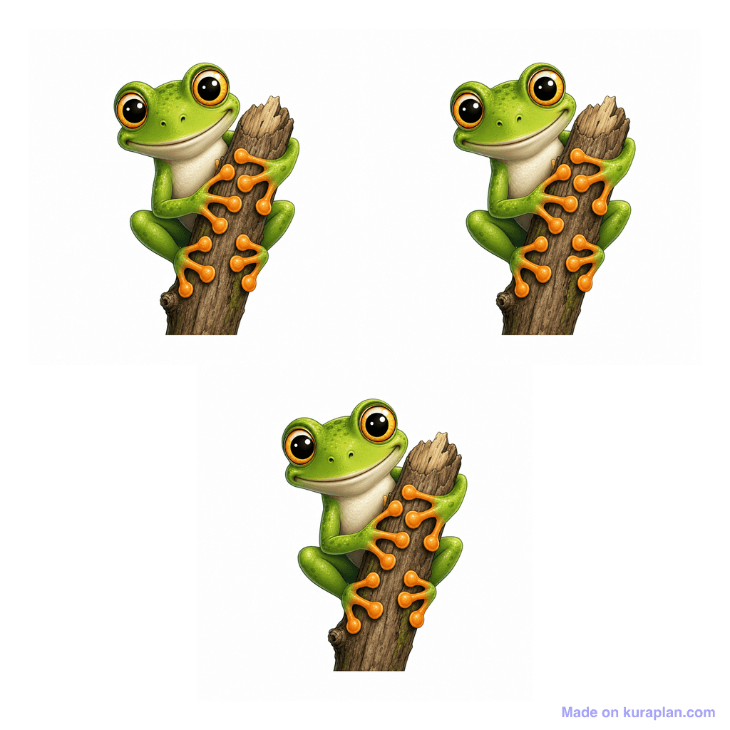 Collection — 3 frogs