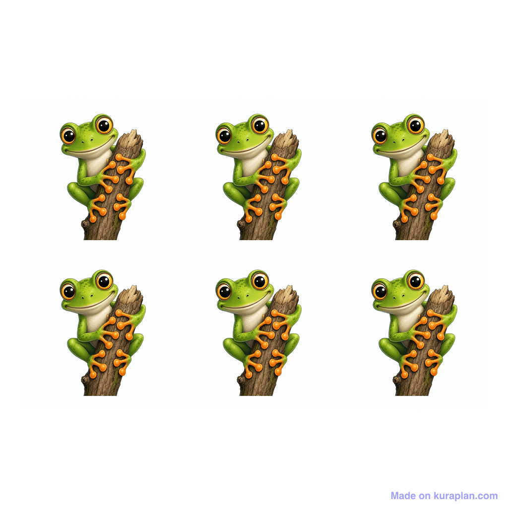Collection — 6 frogs