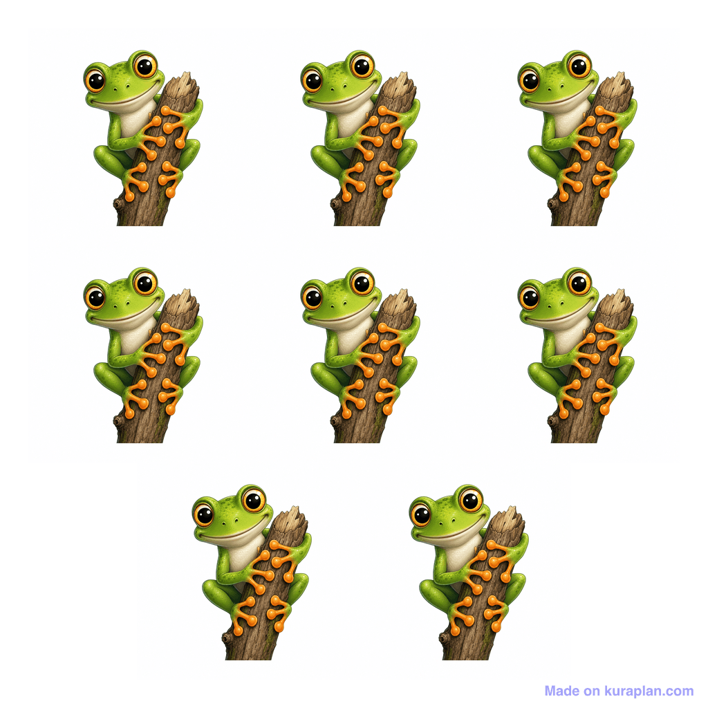 Collection — 8 frogs