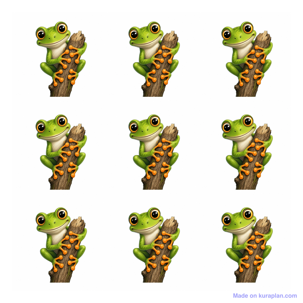 Collection — 9 frogs