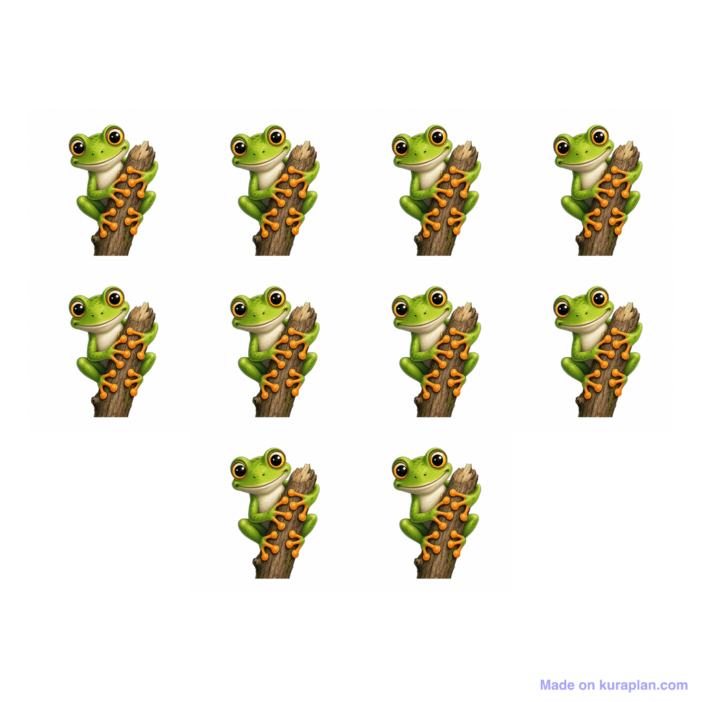 Collection — 10 frogs