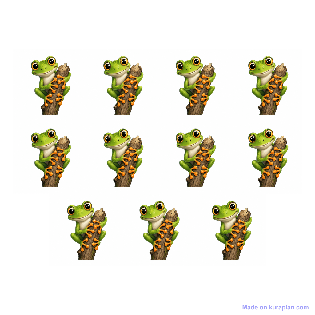 Collection — 11 frogs