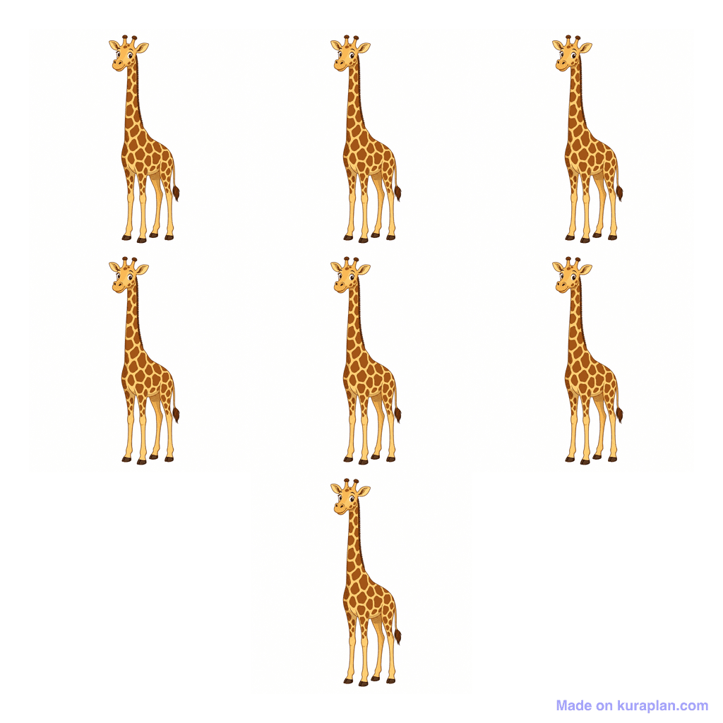 Collection — 7 giraffes