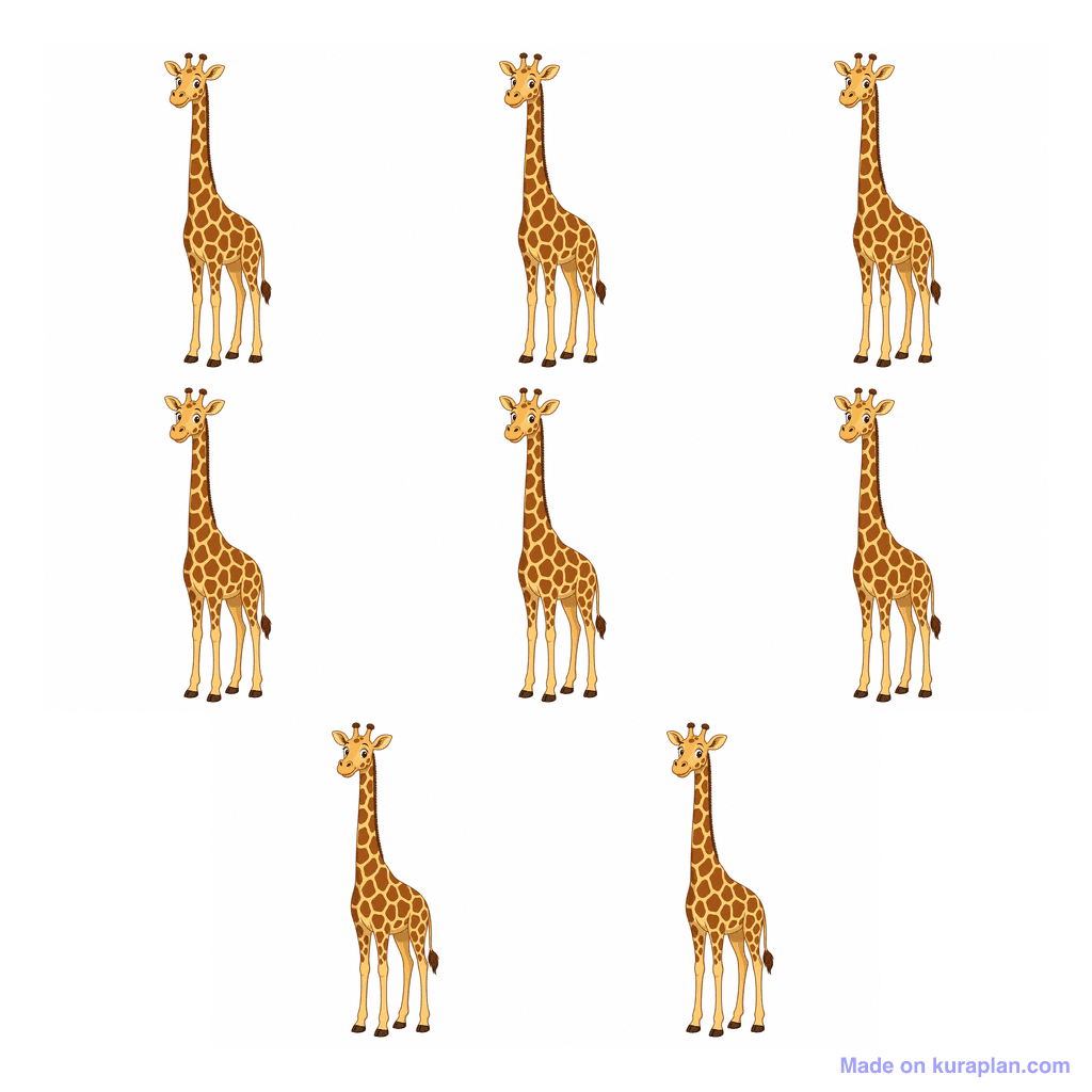 Collection — 8 giraffes