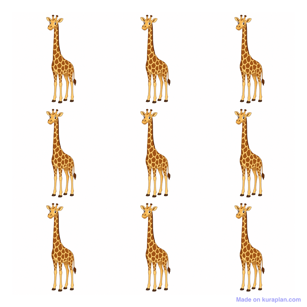 Collection — 9 giraffes