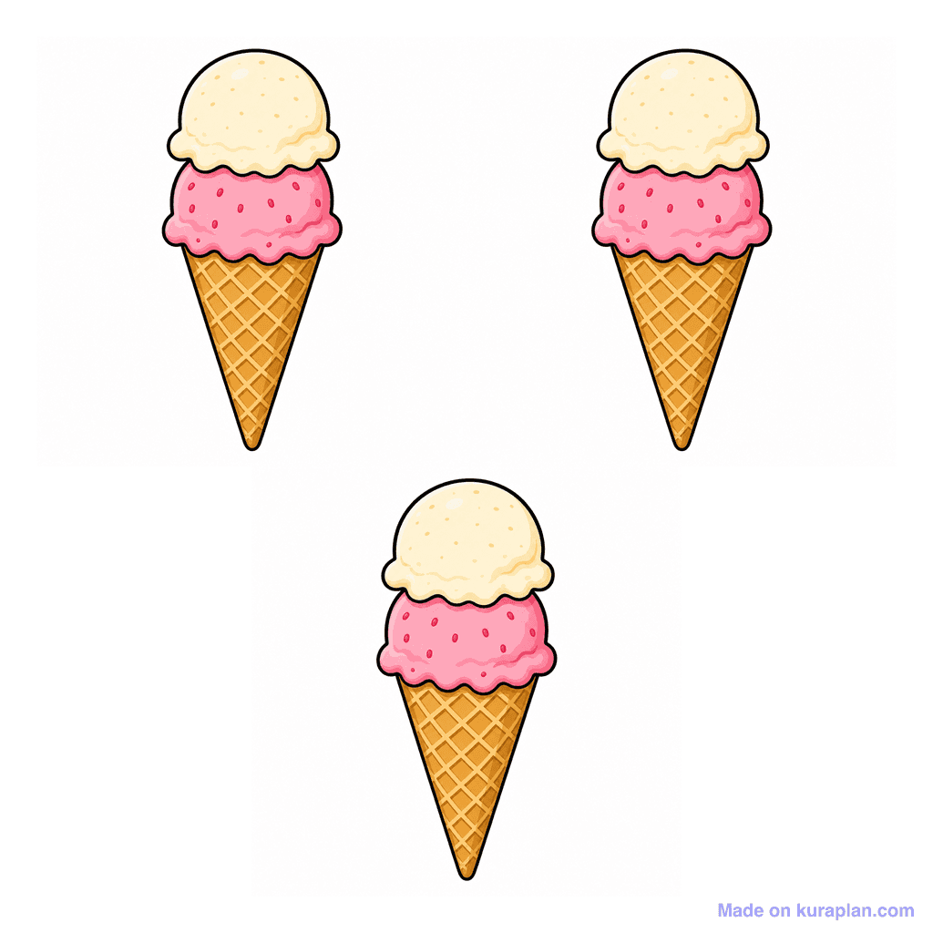 Collection — 3 ice creams