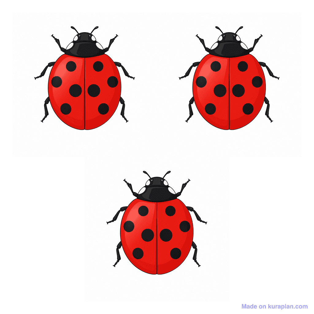Collection — 3 ladybugs
