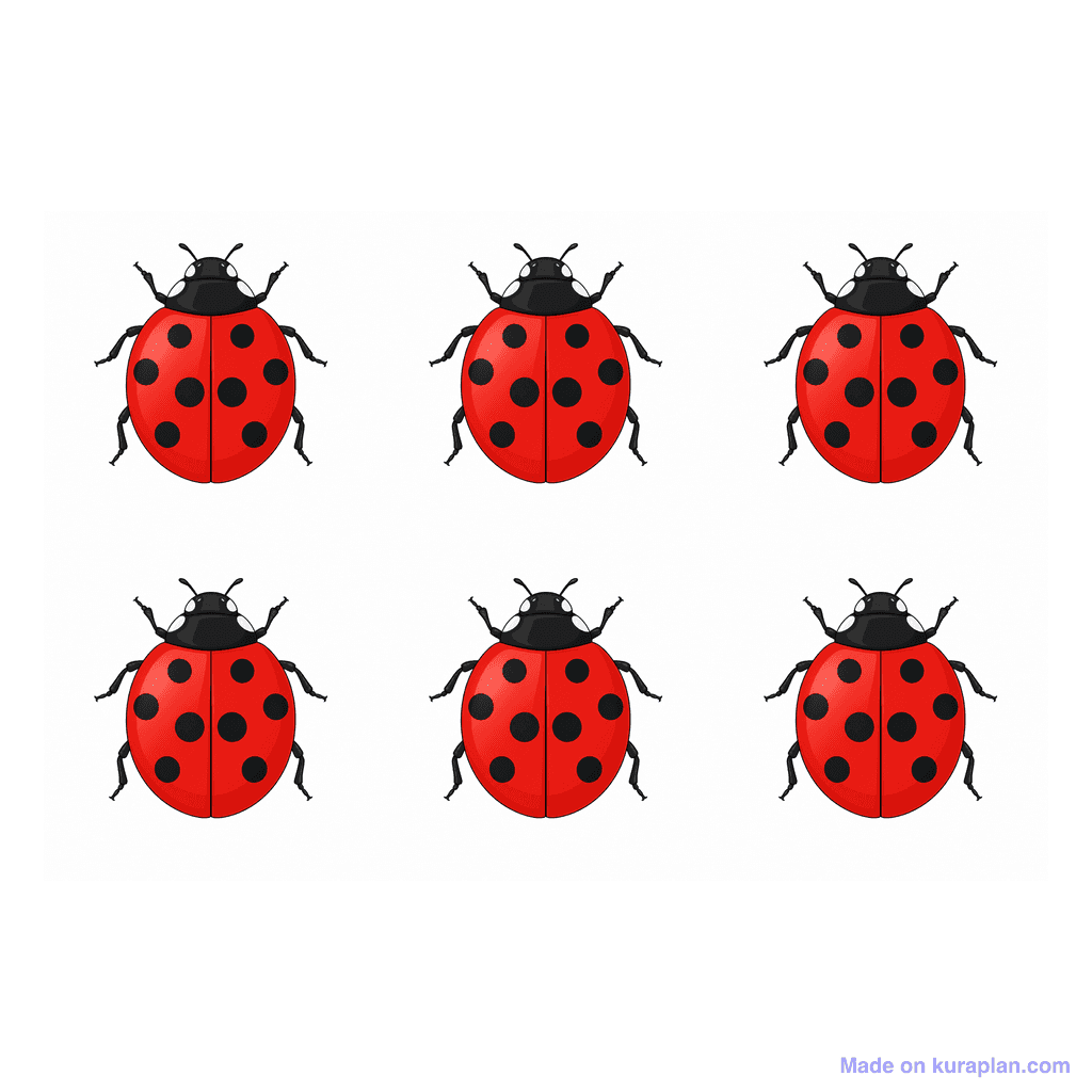 Collection — 6 ladybugs