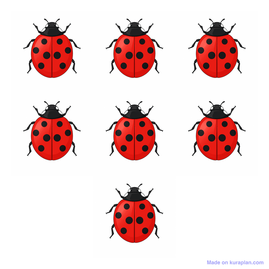 Collection — 7 ladybugs