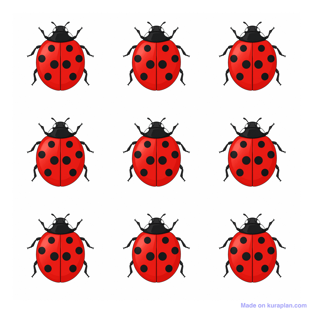 Collection — 9 ladybugs