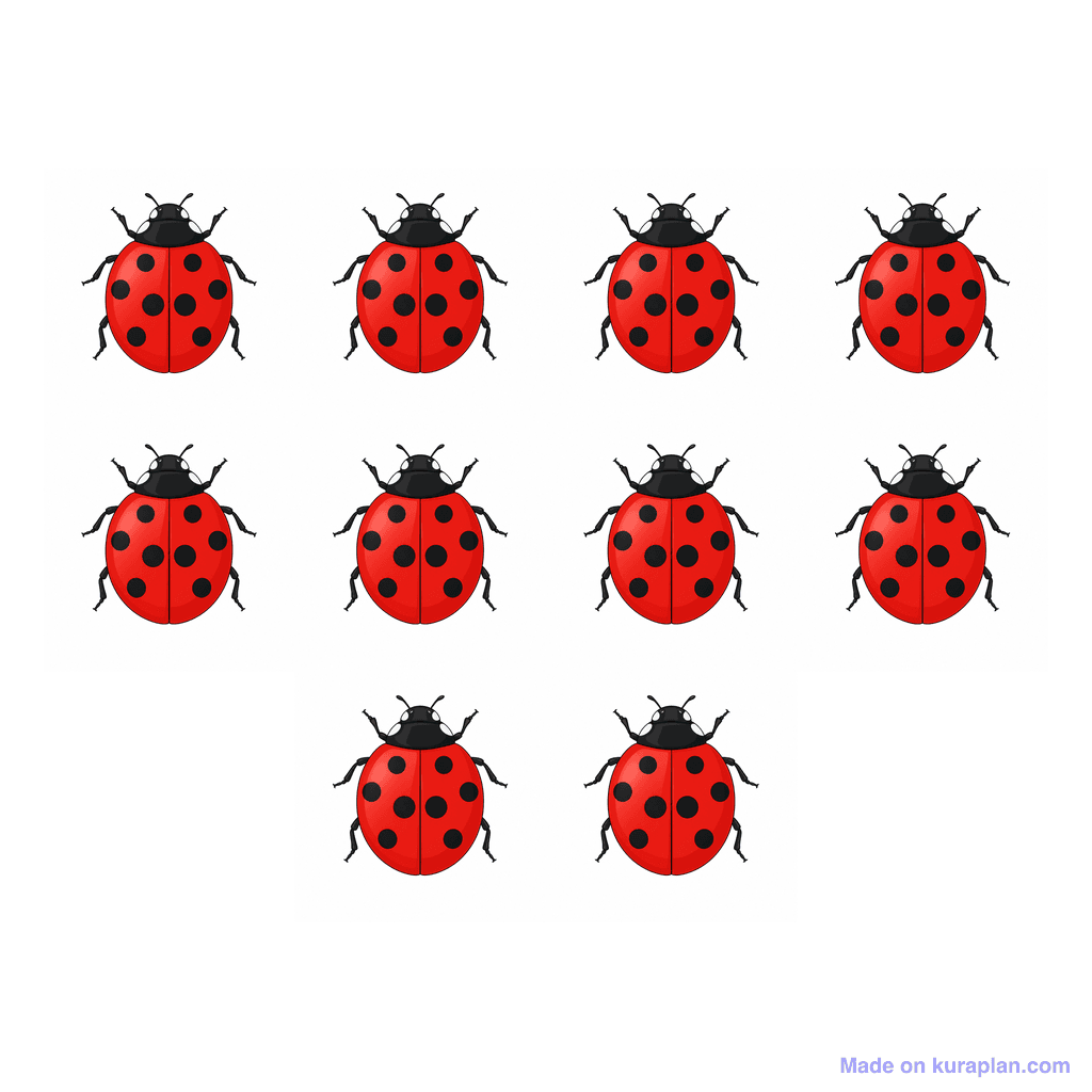 Collection — 10 ladybugs