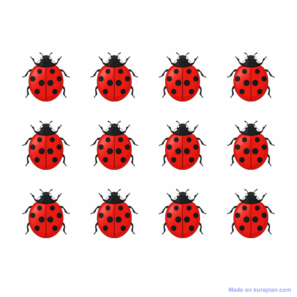 Collection — 12 ladybugs
