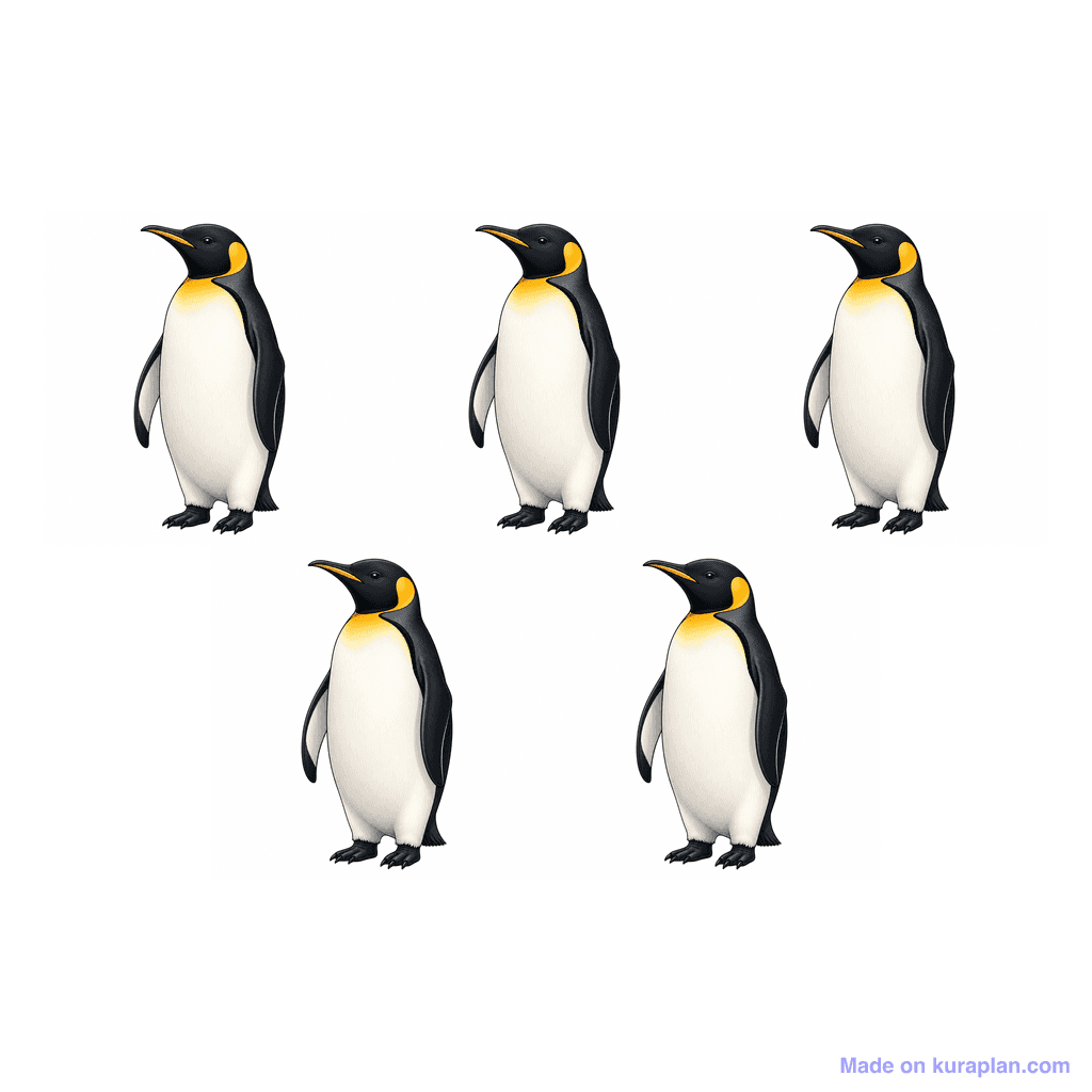 Collection — 5 penguins