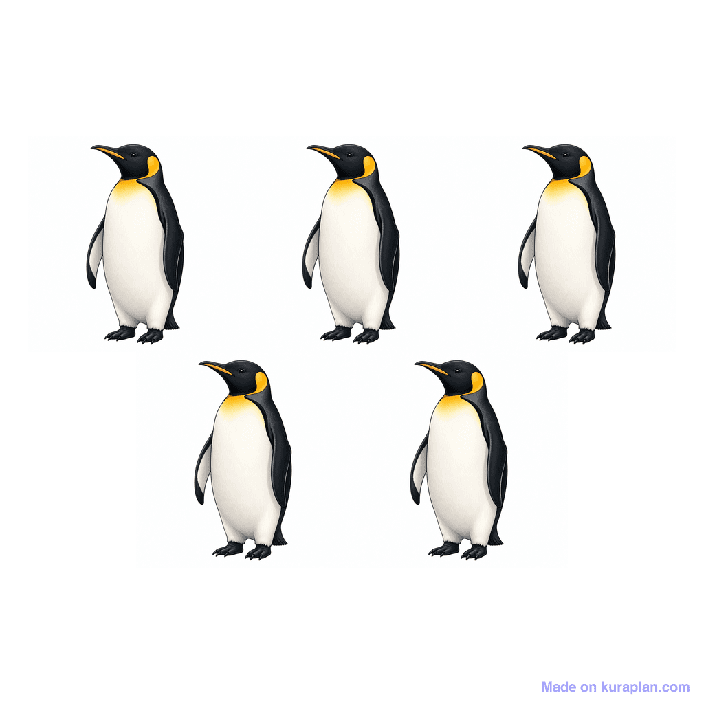 Collection — 5 penguins