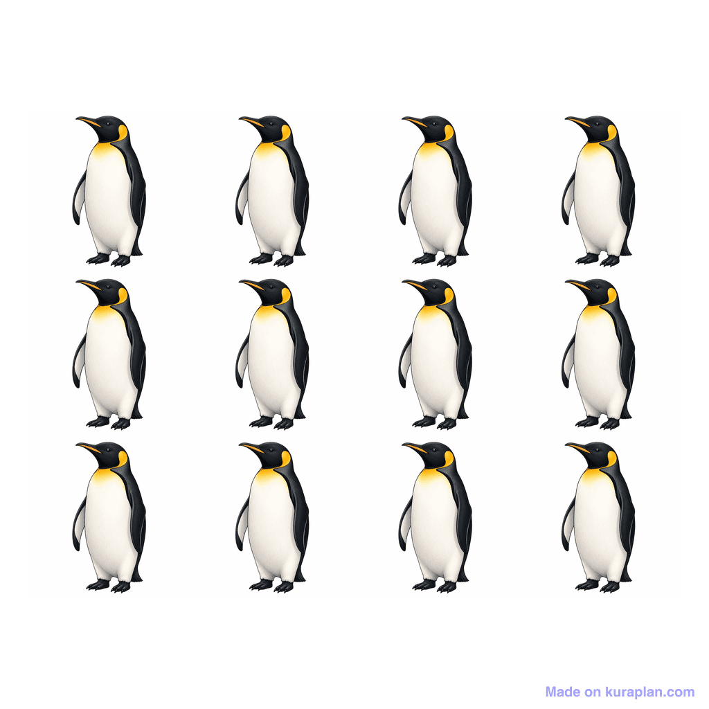 Collection — 12 penguins