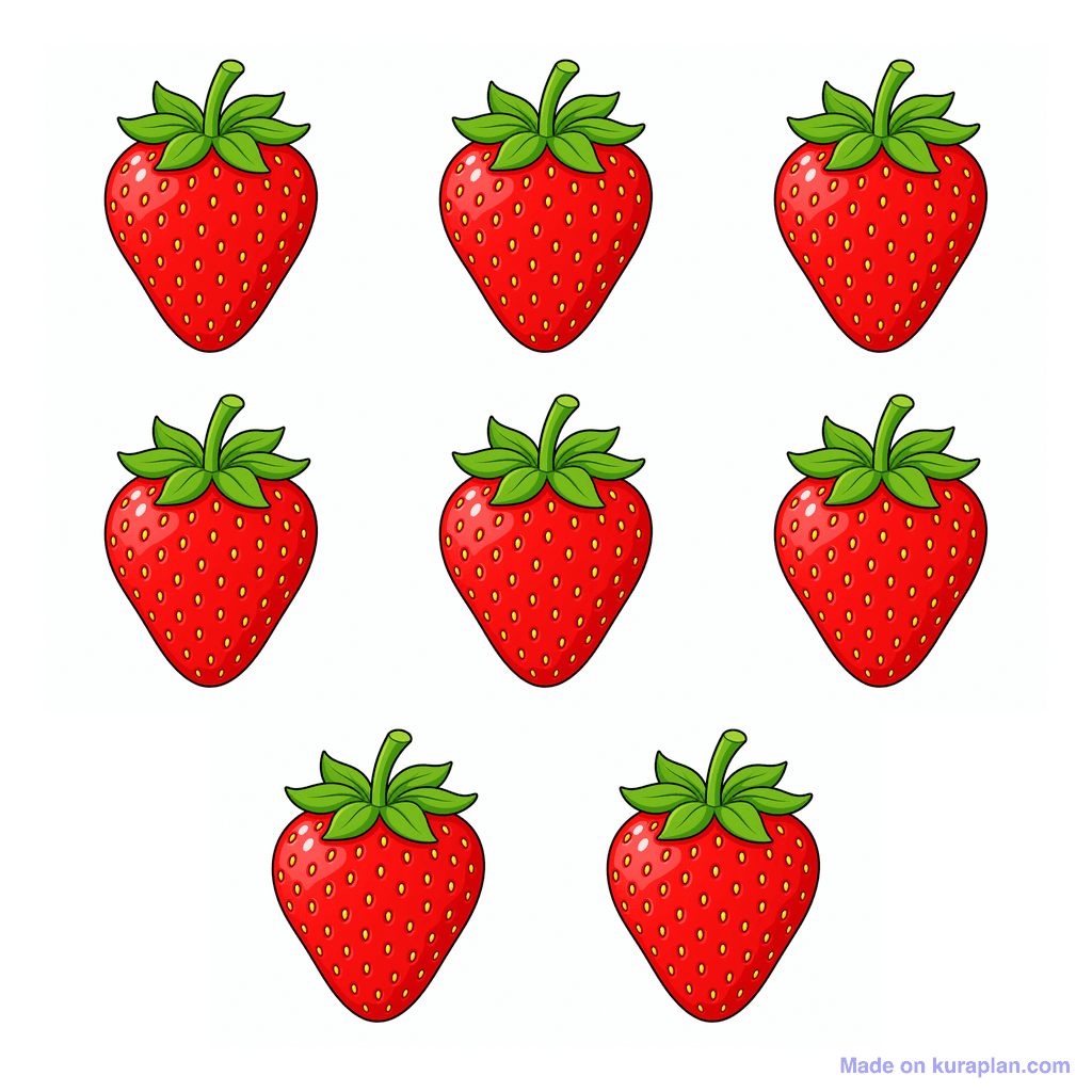 Collection — 8 strawberries