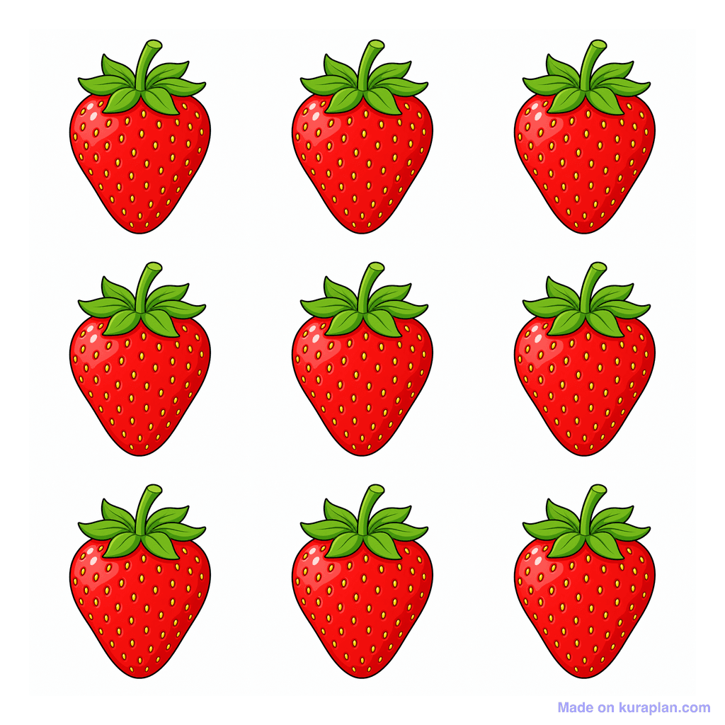 Collection — 9 strawberries
