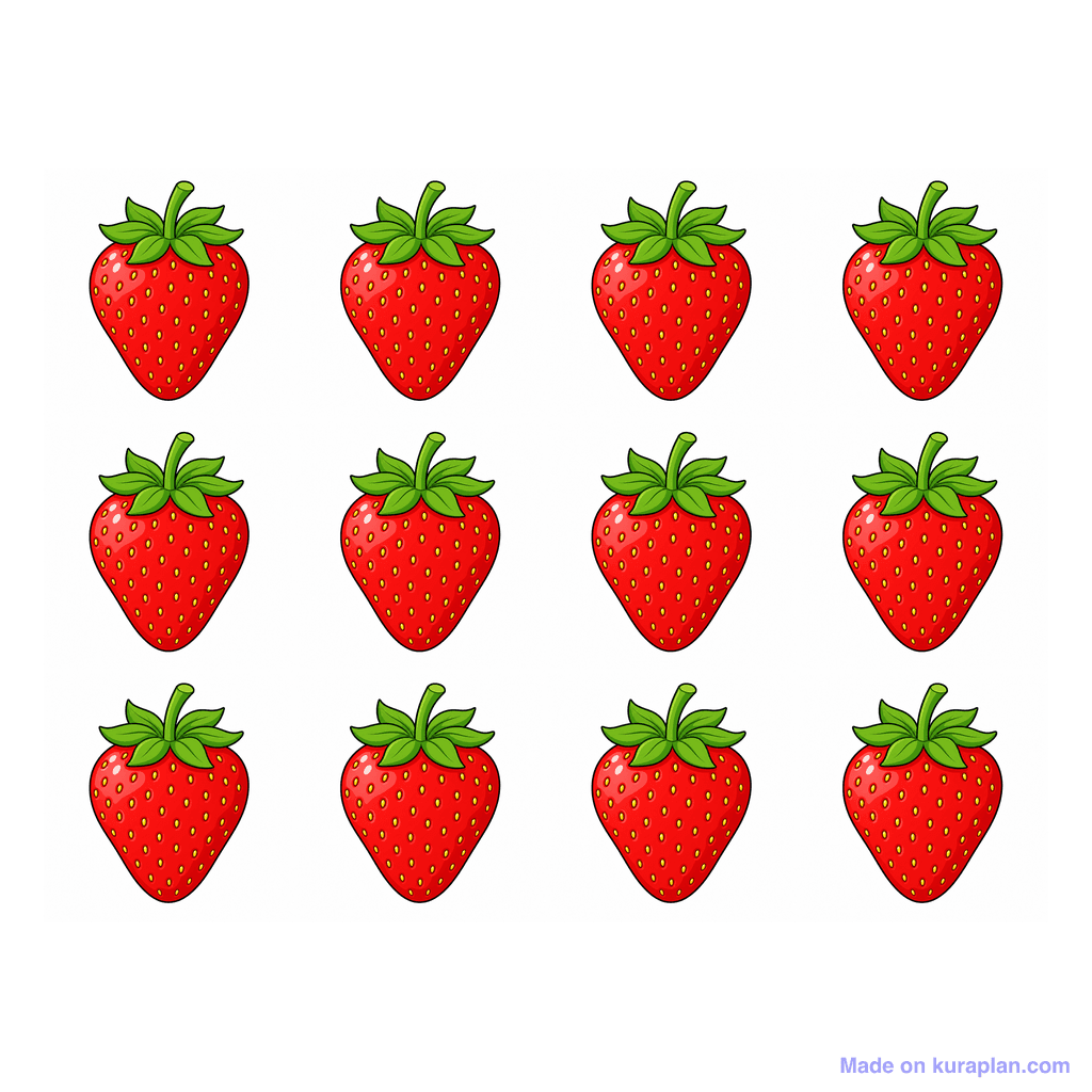 Collection — 12 strawberries