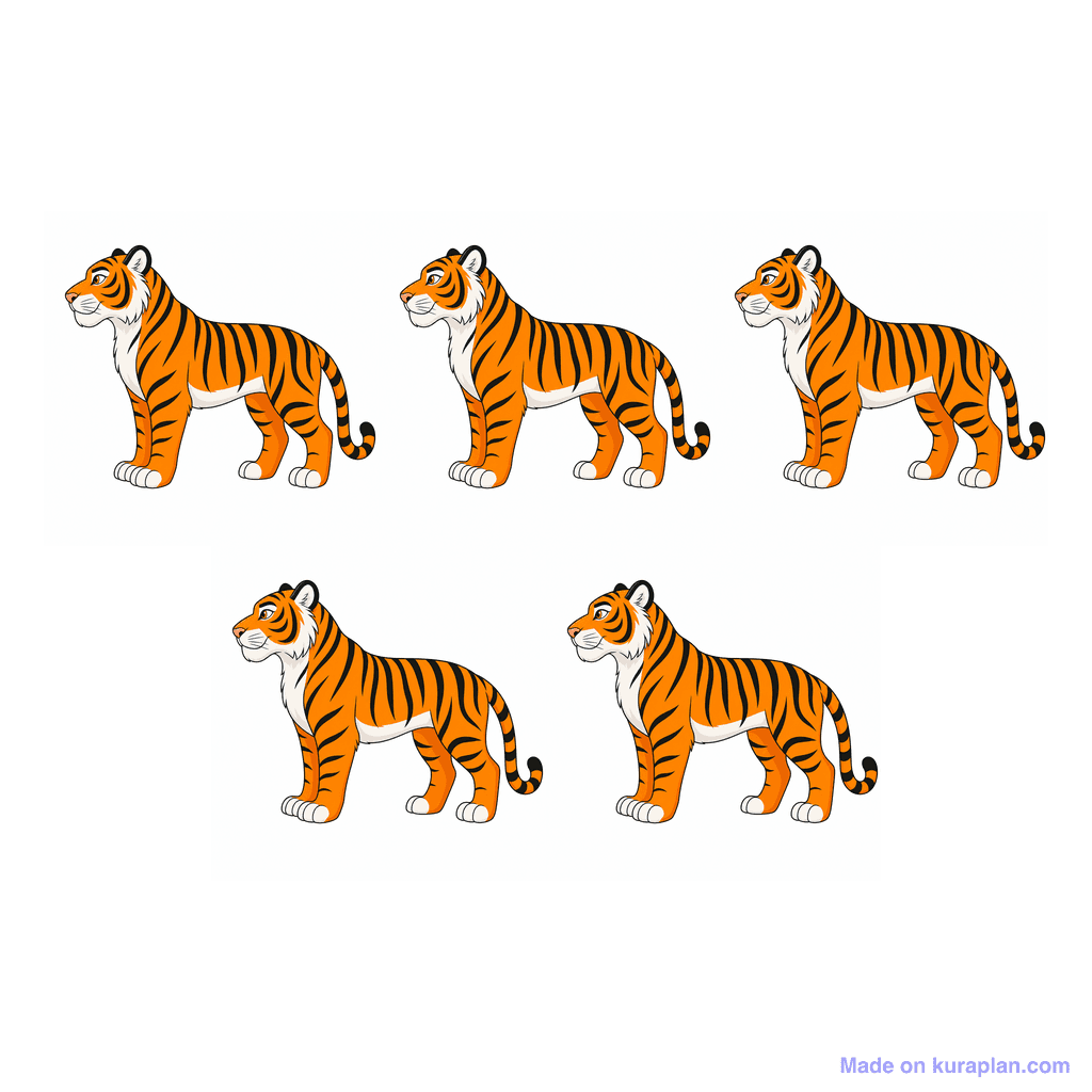 Collection — 5 tigers
