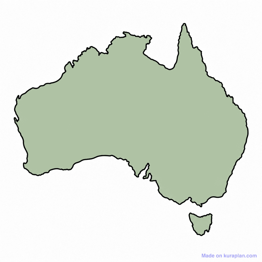 Australia Map Outline