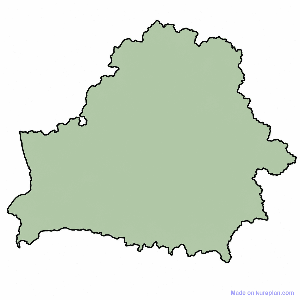 Belarus Map Outline