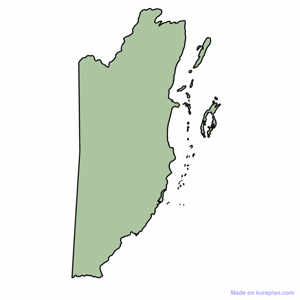Belize Map Outline