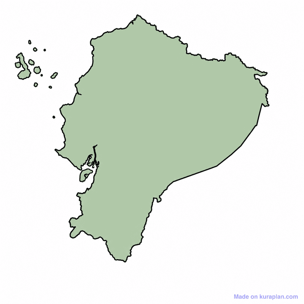 Ecuador Map Outline
