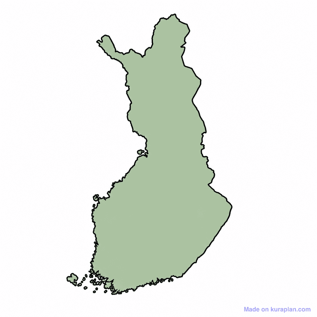 Finland Map Outline