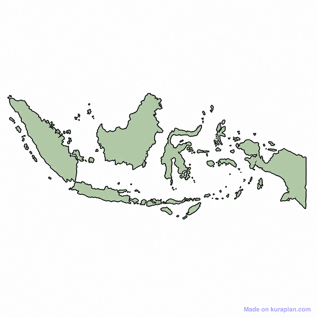 Indonesia Map Outline