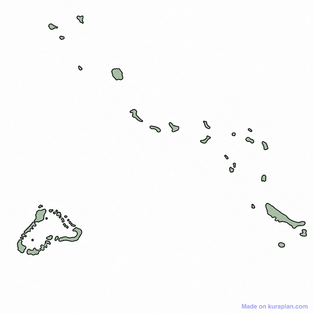 Kiribati Map Outline