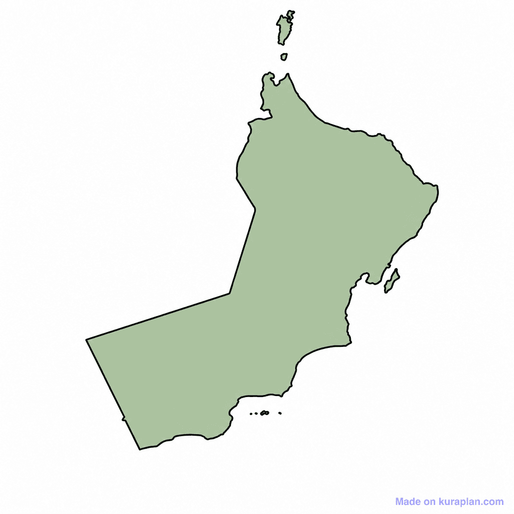 Oman Map Outline