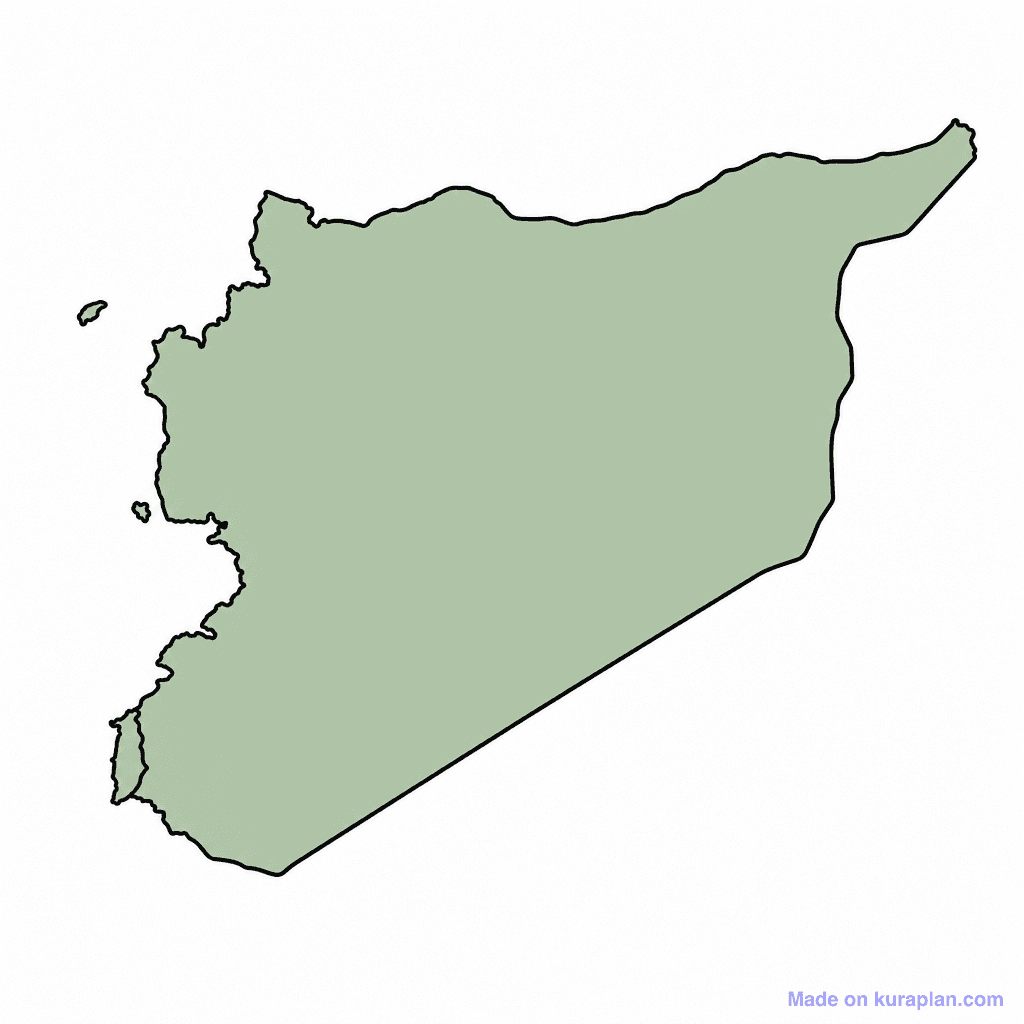 Syria Map Outline