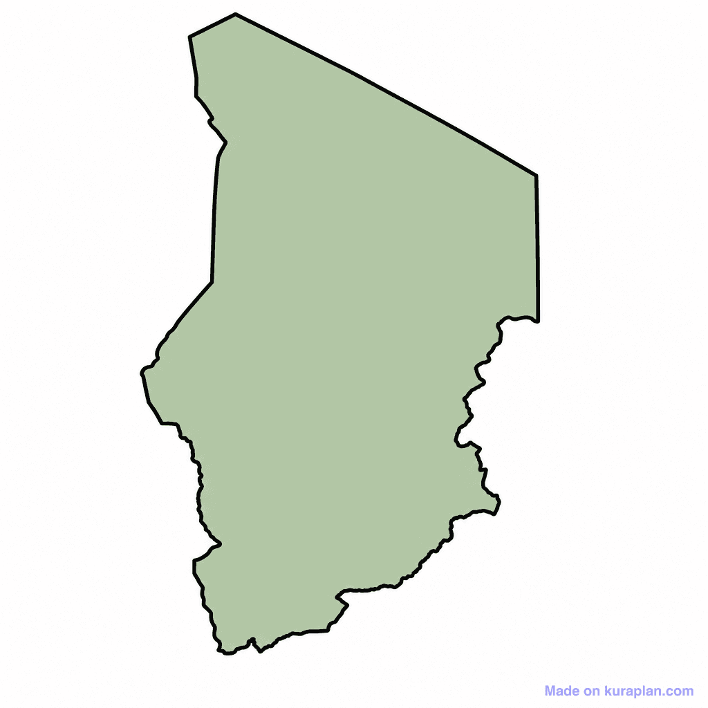 Chad Map Outline