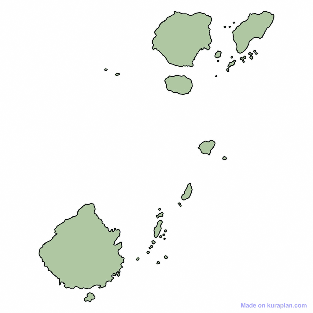 Tonga Map Outline