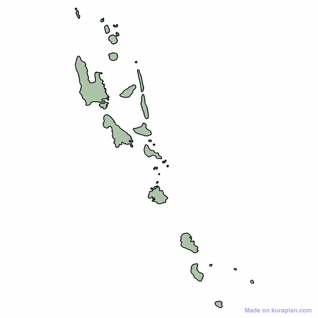 Vanuatu Map Outline