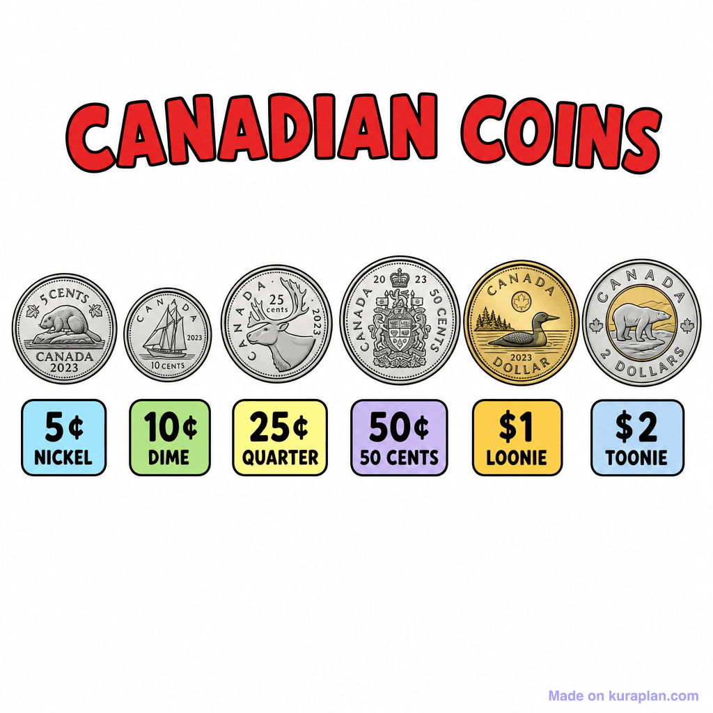 Canadian Coins Poster