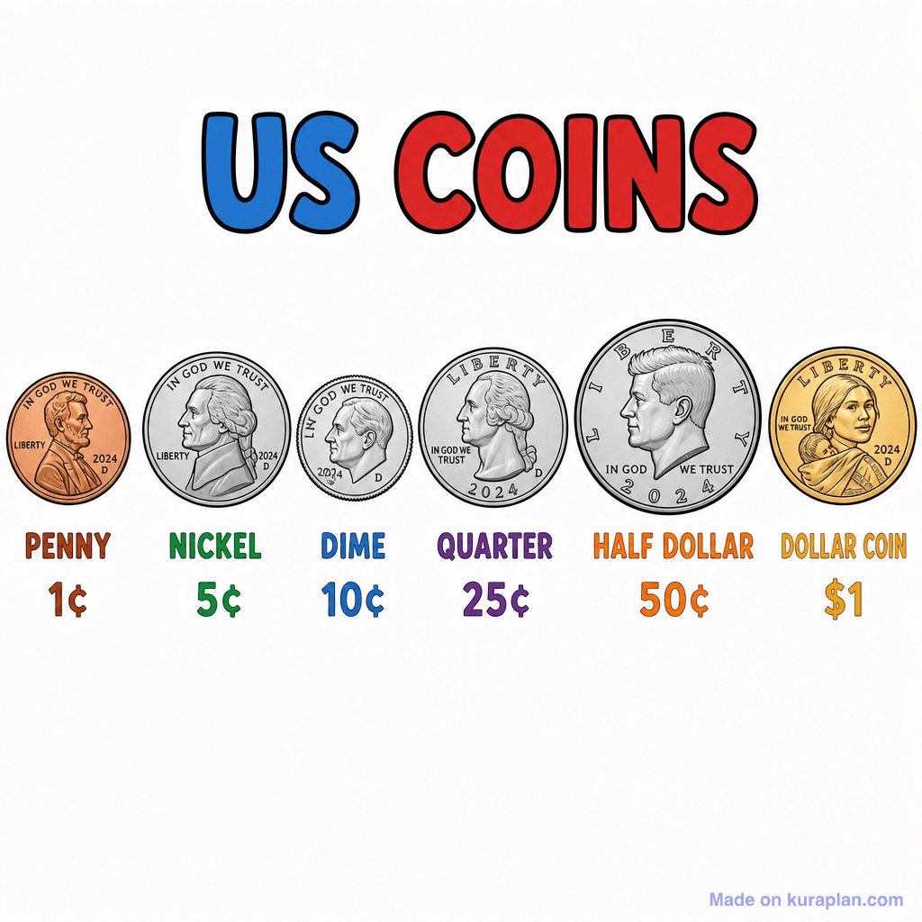 US Coins Poster