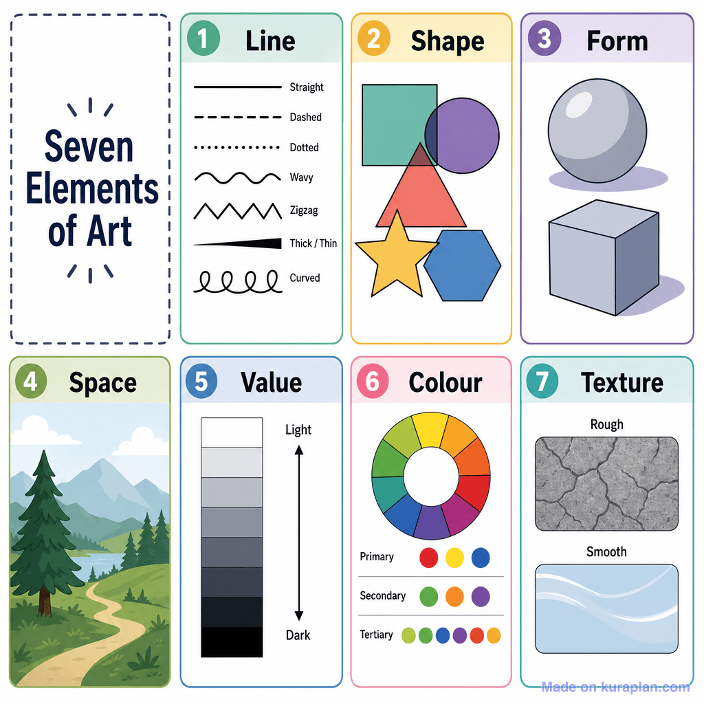 Seven Elements of Art (detailed)