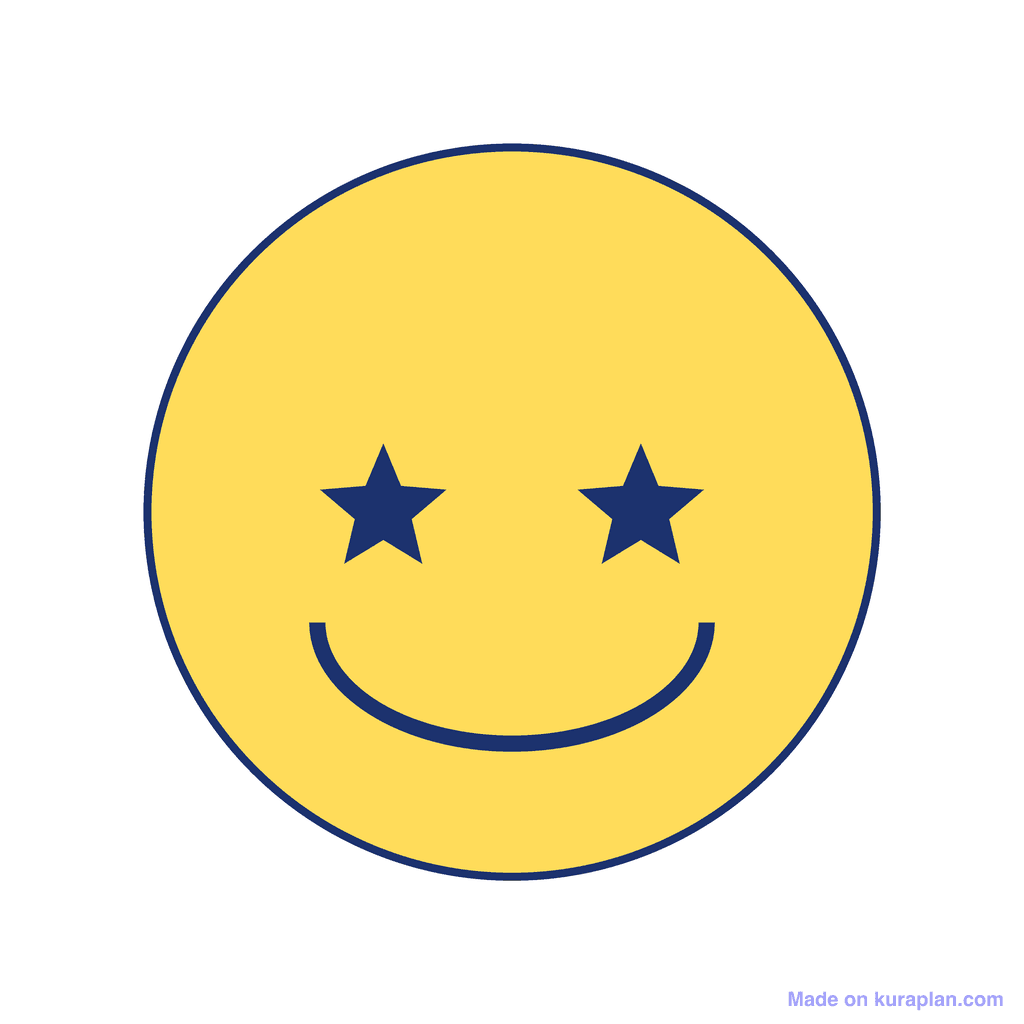 Excited face (star eyes)